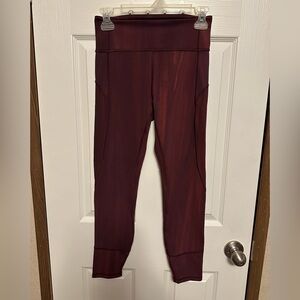 lululemon athletica Deep burgundy Leggings